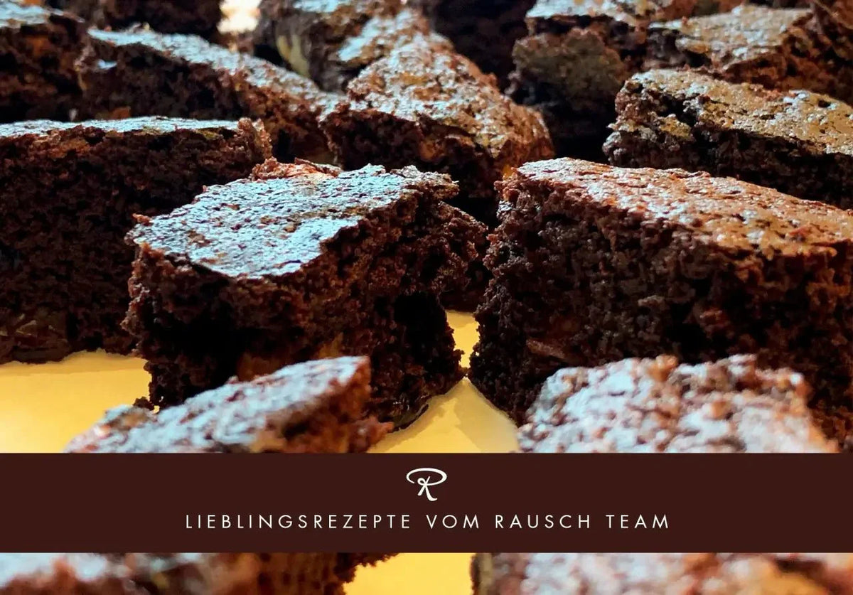 Saftige Schokoladen-Brownies mit dunkler Edelkakao-Schokolade Rausch