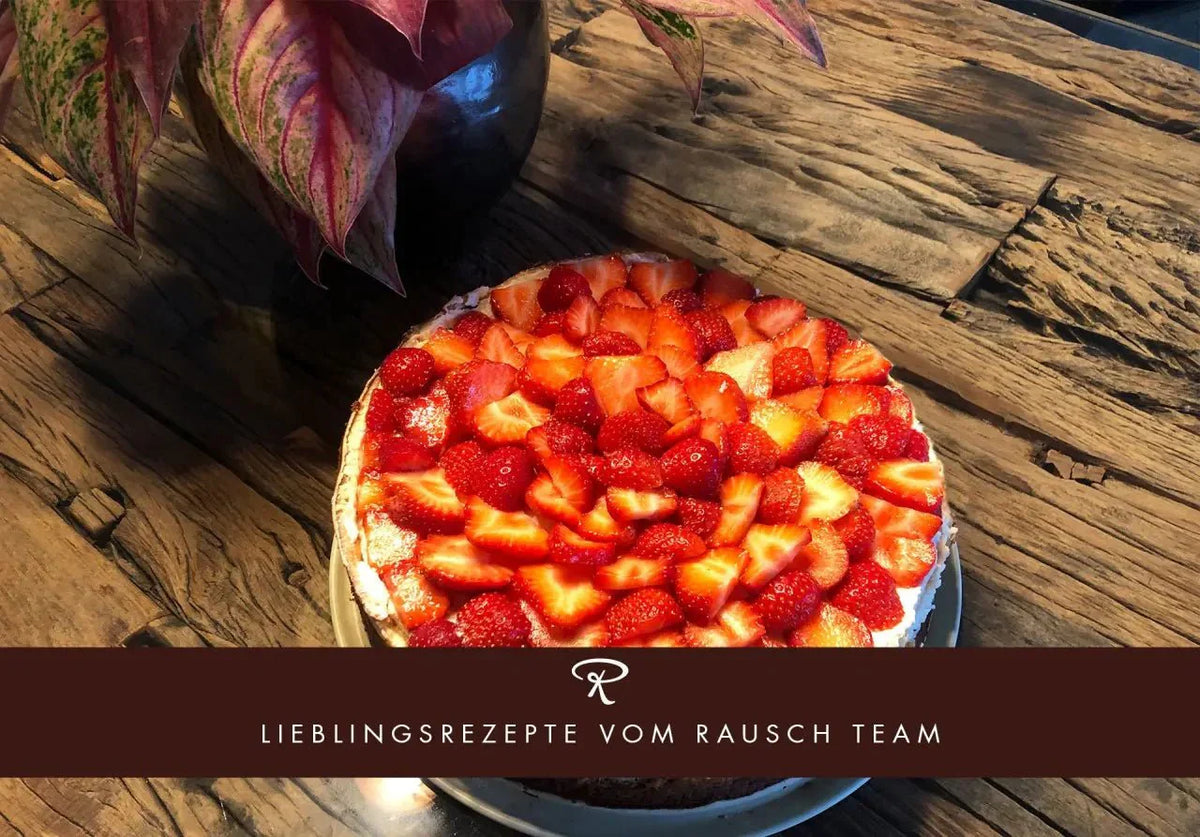 Brownie New York Cheesecake mit Erdbeeren und Edelkakao-Schokolade Rausch