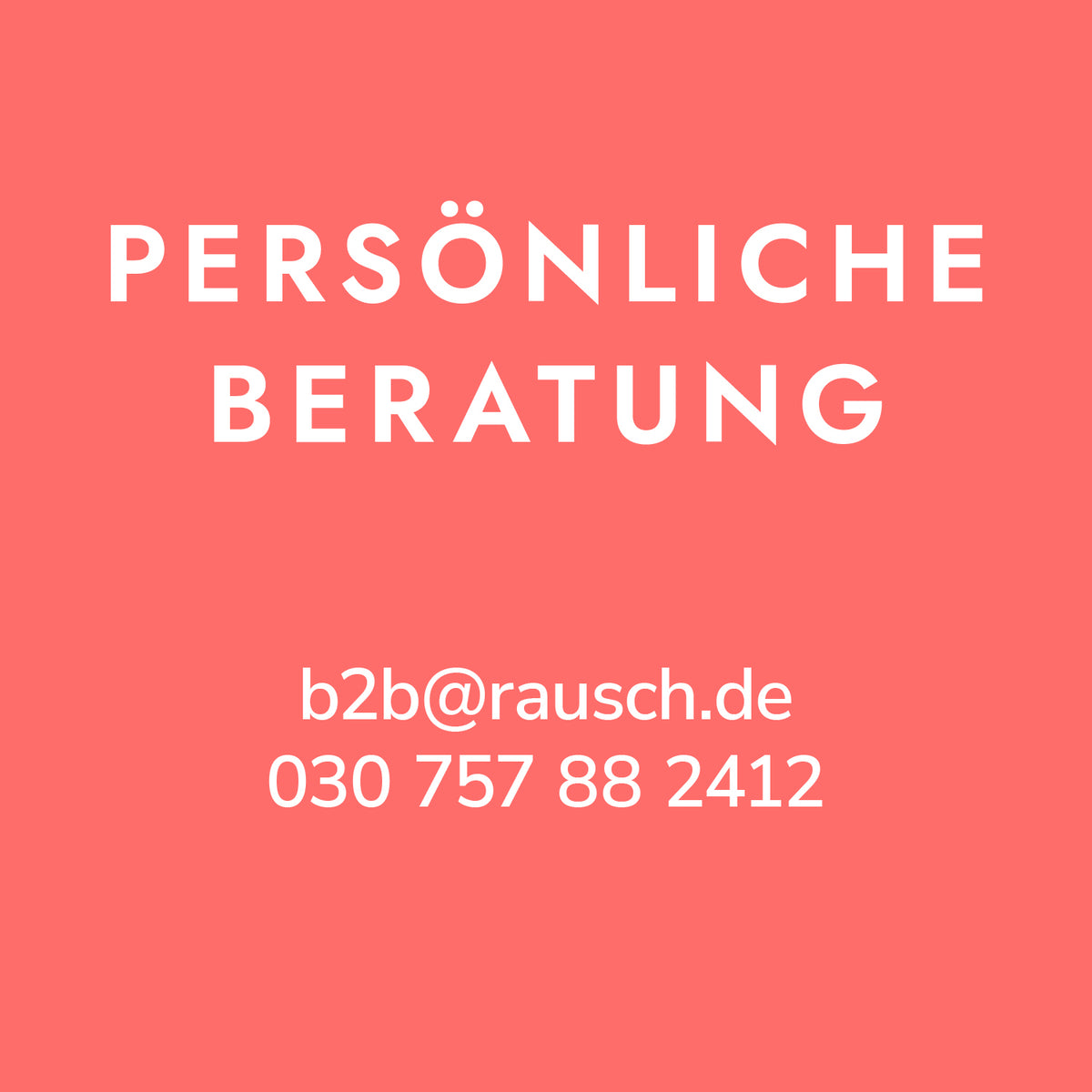 Rausch B2B Kontaktbox